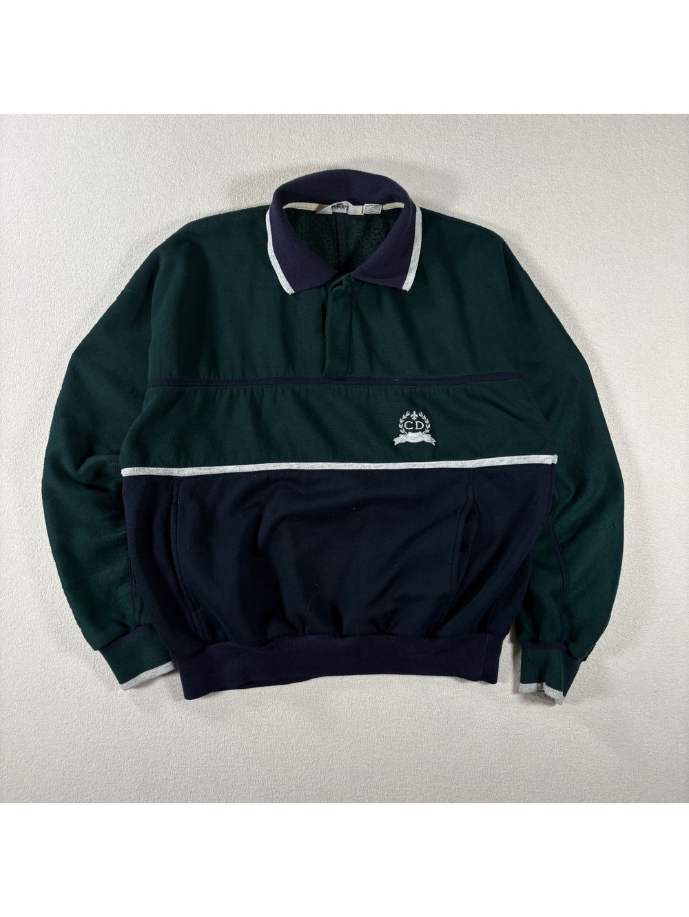 Vintage Christian Dior Monsieur collared rugby style swearer
